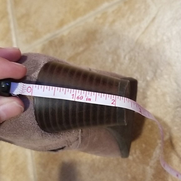 Lucky Brand ankle boot brown suede cowboy zip up 7 - Picture 10 of 10